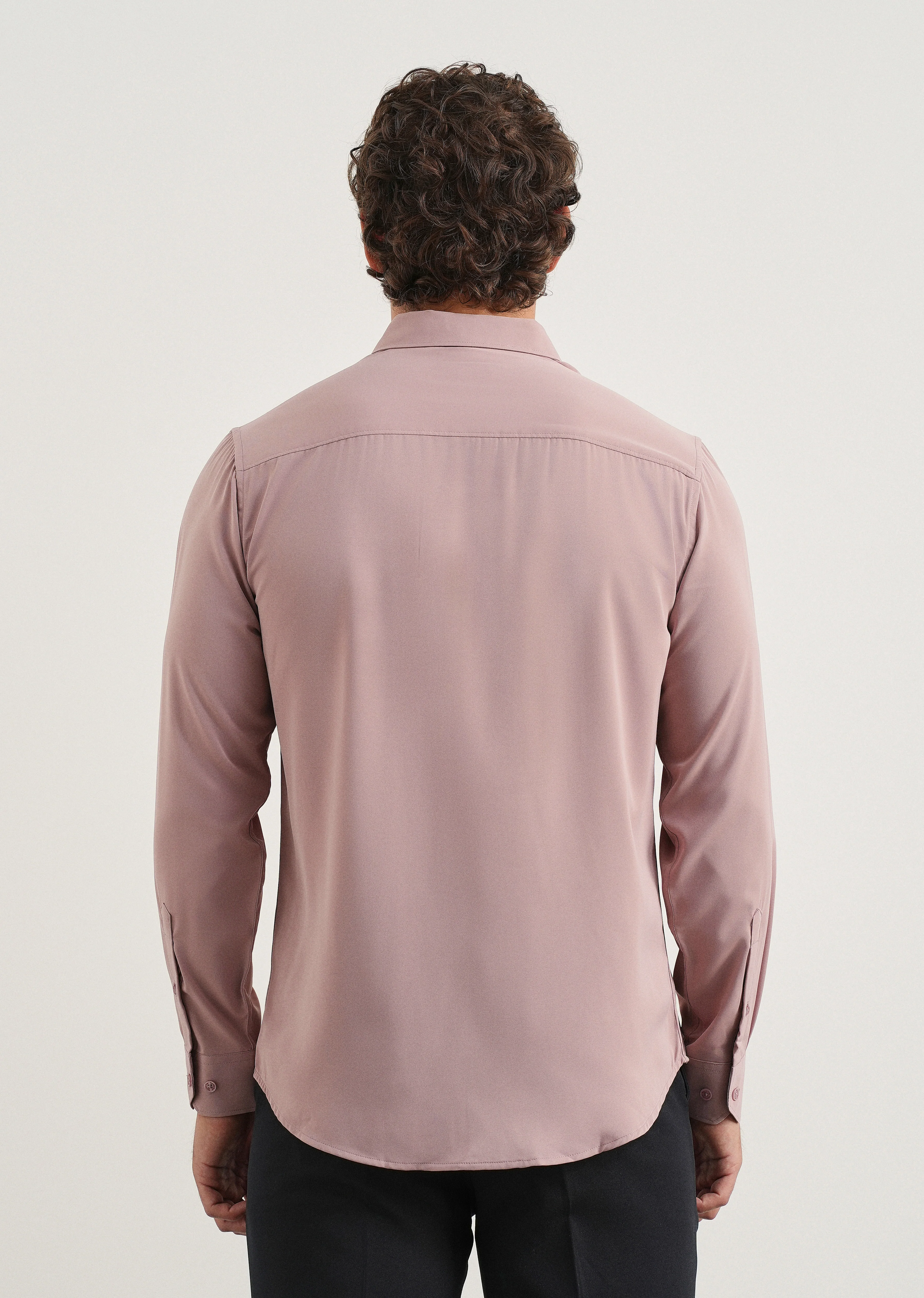 Mauve Pink Fluid Soft Shirt - Image 2