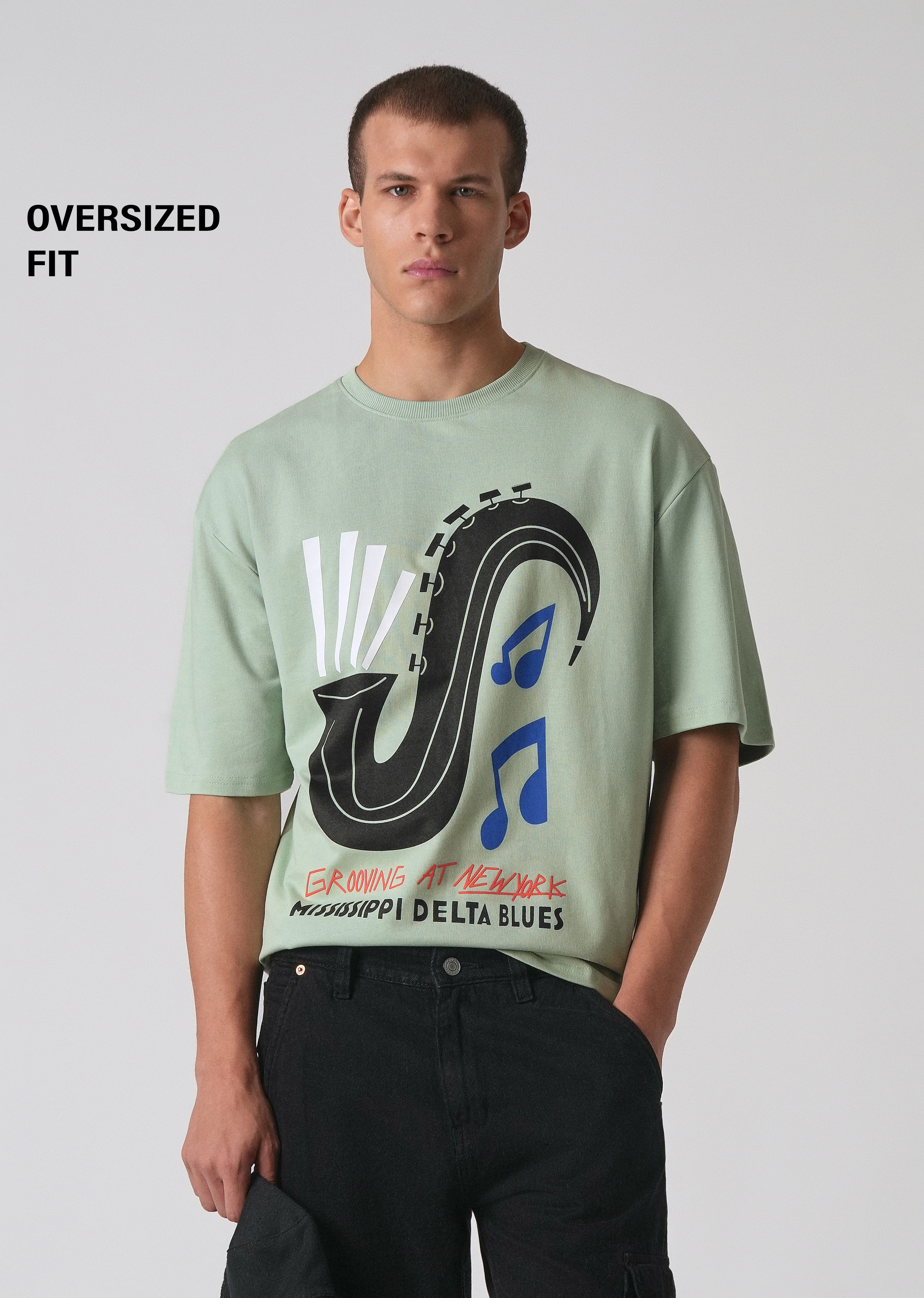 Mint Green Oversized T-shirt