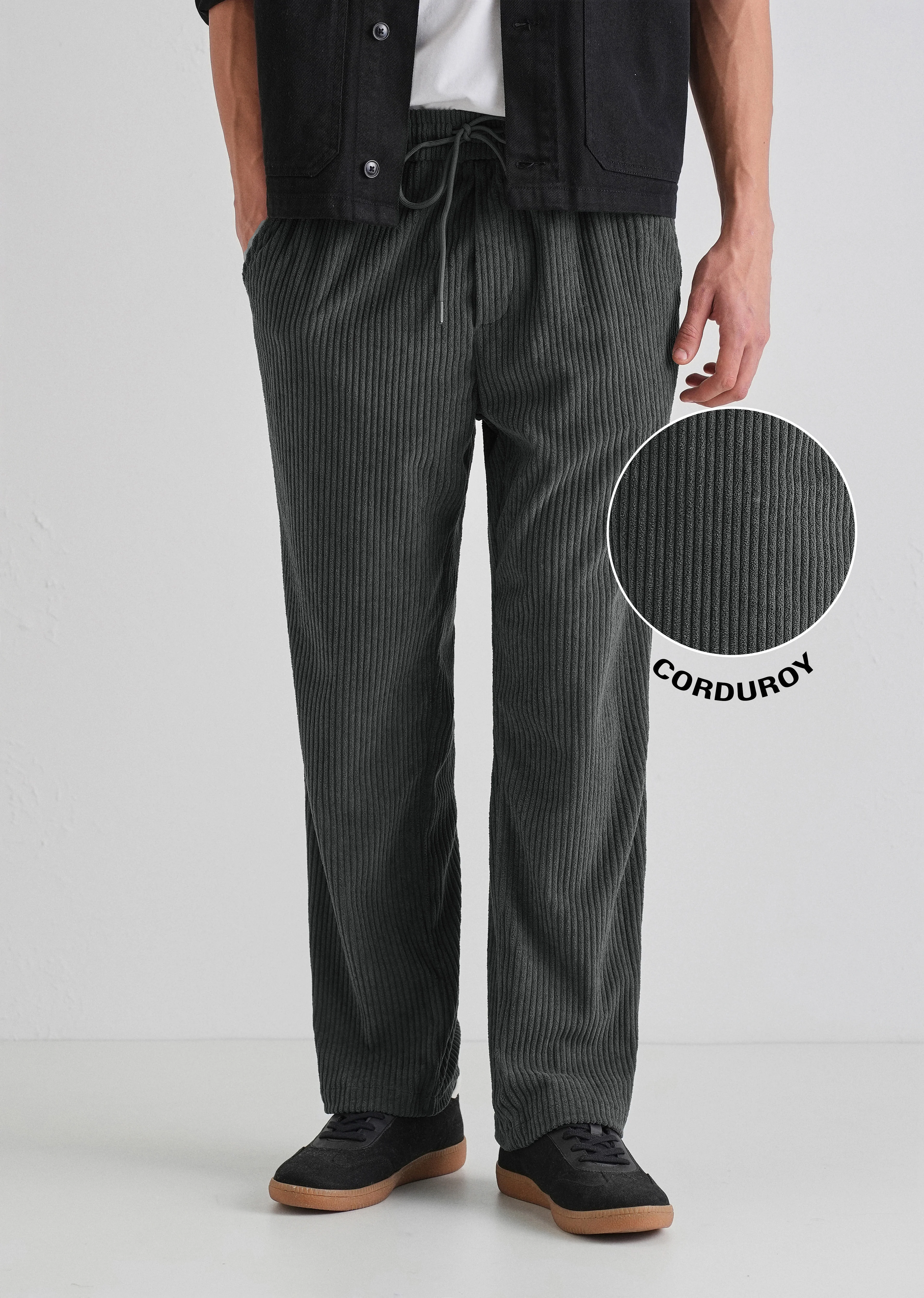 Ombre Gray Corduroy Pant